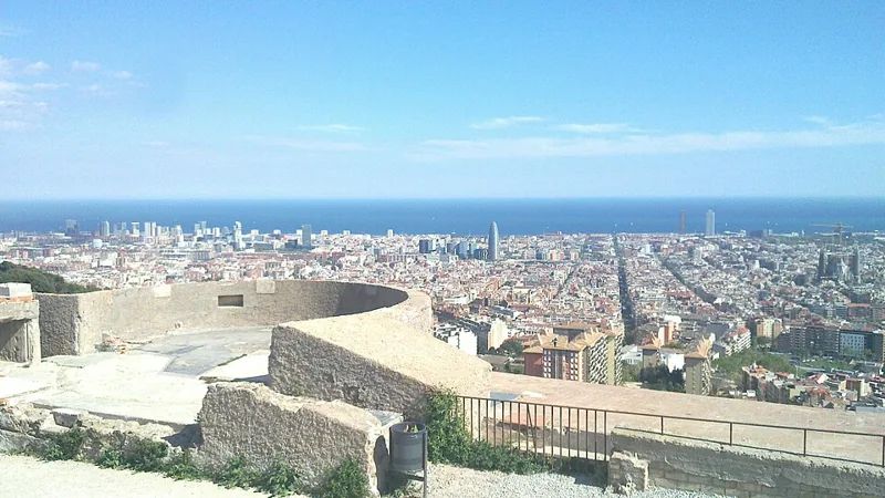 Vista de Barcelona desde el Turó de la Rovira