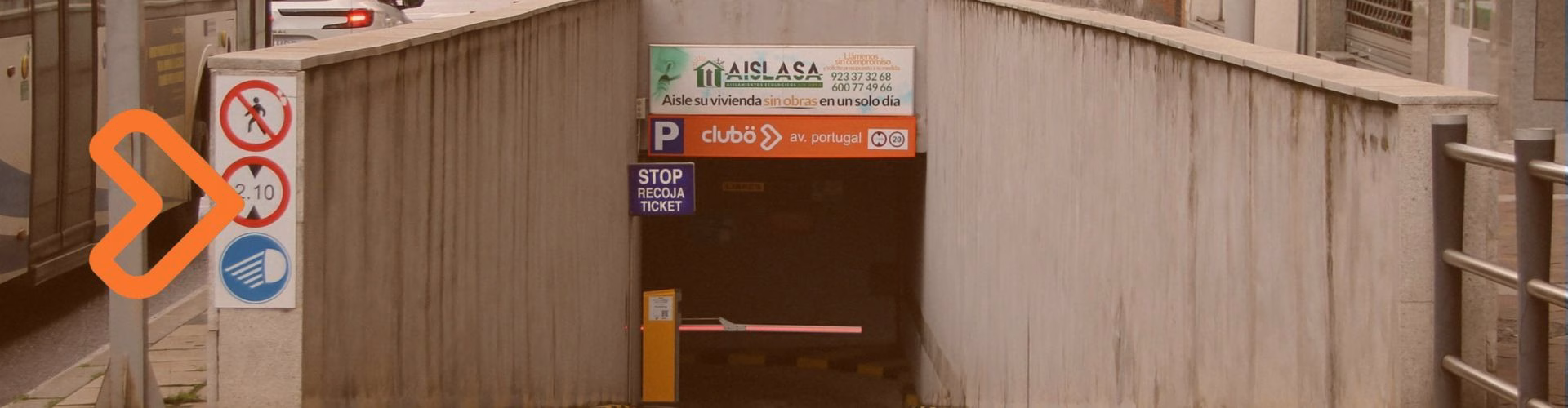 Aparcamiento Clubo Avenida de Portugal Salamanca Clubo acceso